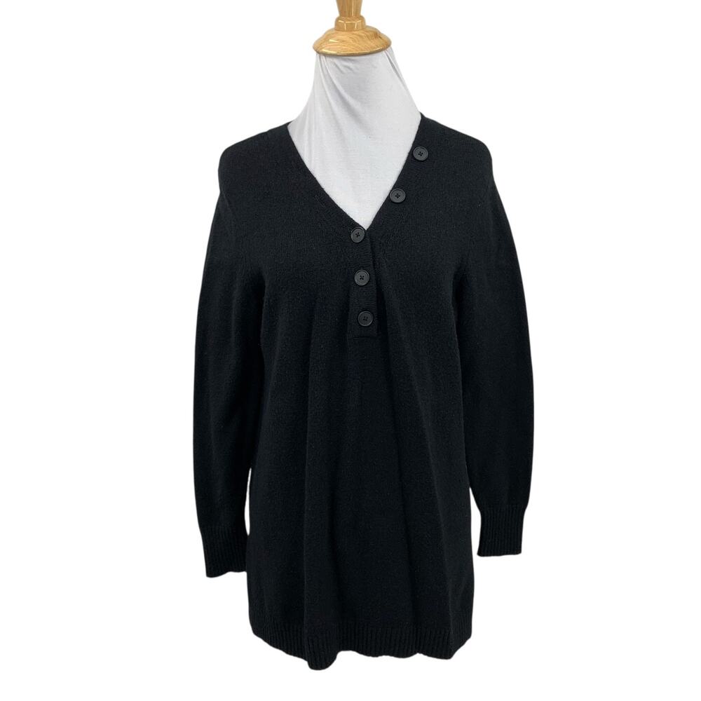 Anthropologie Sweater Womens S Small Wool Blend Serena Oversized Button Details